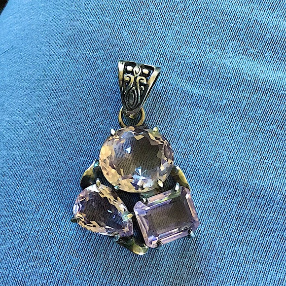 Amethyst Sterling Silver Pendant - Picture 1 of 3